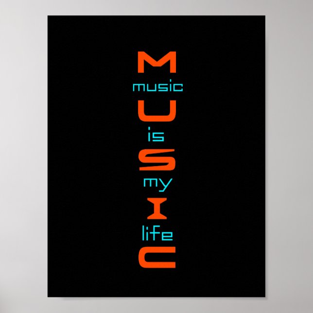 Text design about music poster (Front)