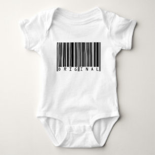 Text Design Barcode ORIGINAL Baby Bodysuit