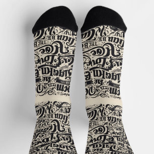 Text design / Cool fashion socks
