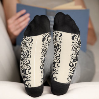 Text design / Cool fashion socks