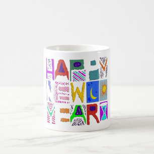 Text Design "Happy New Year" Coffee Mug