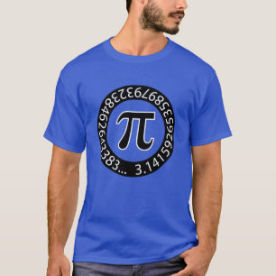 TEXT DESIGN Pi Number  Mathematical symbol T-Shirt