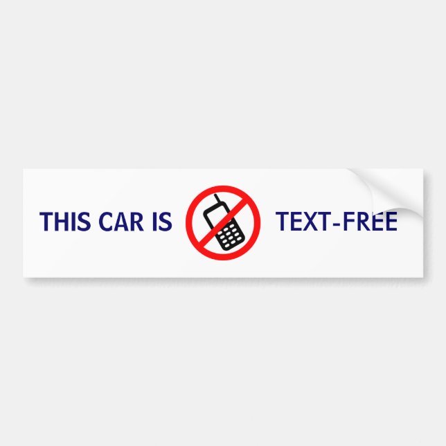 TEXT-FREE - bumper sticker (Front)