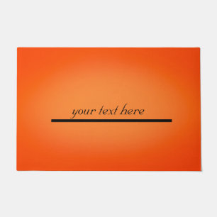text here and custom doormat