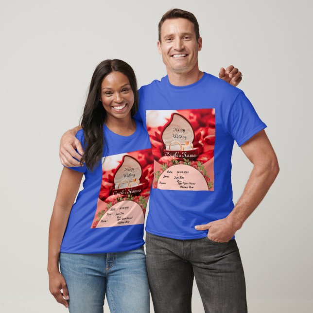 Text Image Wedding Clothing Couple Tops- T-shirts (Unisex)