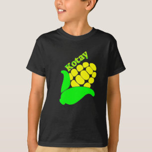 Text in Kitsai : Kotay and a yellow corn T-Shirt
