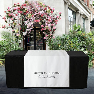 Text Logo Table Runner Vendor Booth Display Drape Tapestry