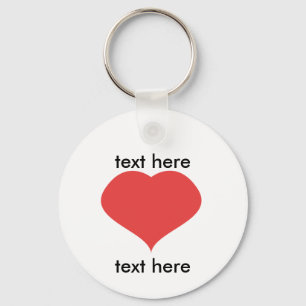 text LOVE text Key Ring