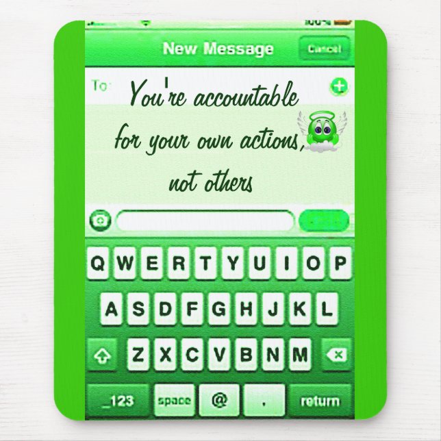 Text Me_ Mouse Mat (Front)