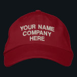 Text Name Colours Personalised Embroidered Hat<br><div class="desc">Easy Personalised Promotional Hat - Add Your Text - Name - Company / Number / Letter / Slogan - Tagline / or Website , Phone , E-mail , Social Media Handle , Address , Logo - Photo / more - Choose Your Colour / Size / Font - Make your unique...</div>