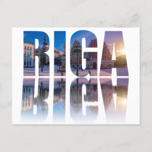 Text of Riga, Latvia Postcard