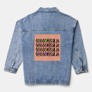 TEXT OR TALK DENIM JACKET