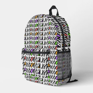 Text Or Talk Printed Backpack