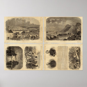 Text Page Map of the Southern States Poster