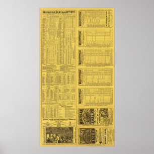 Text Page Michigan Central Railroad Poster
