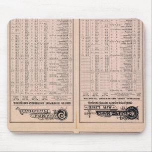 Text Page Montreal and Boston Air Line Mouse Mat