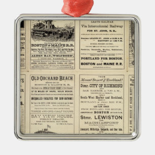 Text Page of Boston and Maine Railroad Metal Tree Decoration