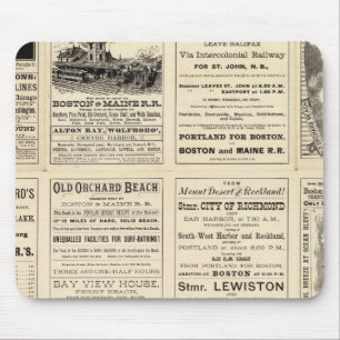 Text Page of Boston and Maine Railroad Mouse Mat