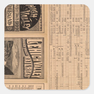 Text Page of Lehigh Valley Railroad Square Sticker