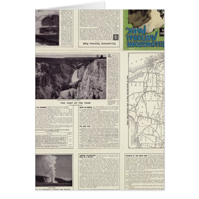 Text Page of Yellowstone National Park 2 (Front)