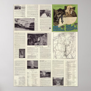 Text Page of Yellowstone National Park Poster