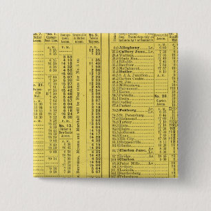 Text Page Pittsburgh and Western Railway Company 15 Cm Square Badge