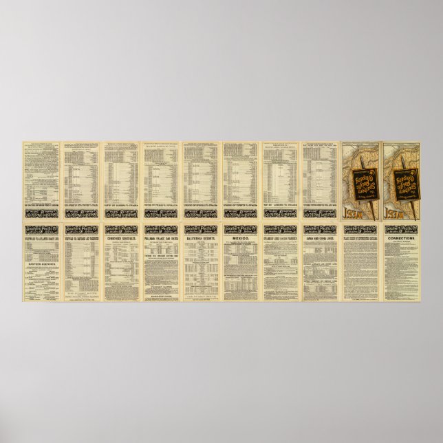 Text Page Sunset Route Poster (Front)