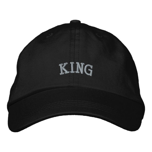 Text Printed Cotton Embroidered Hats Caps (Front)