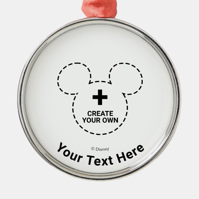 Text Template Metal Tree Decoration (Front)