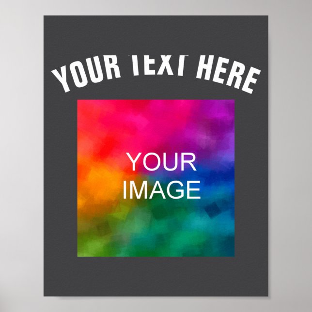 Text Upload Photo Template Boys Kids Modern _2  Poster (Front)