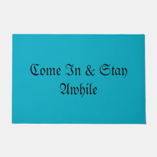Text Welcome Doormat - Stylish Entryway Rug