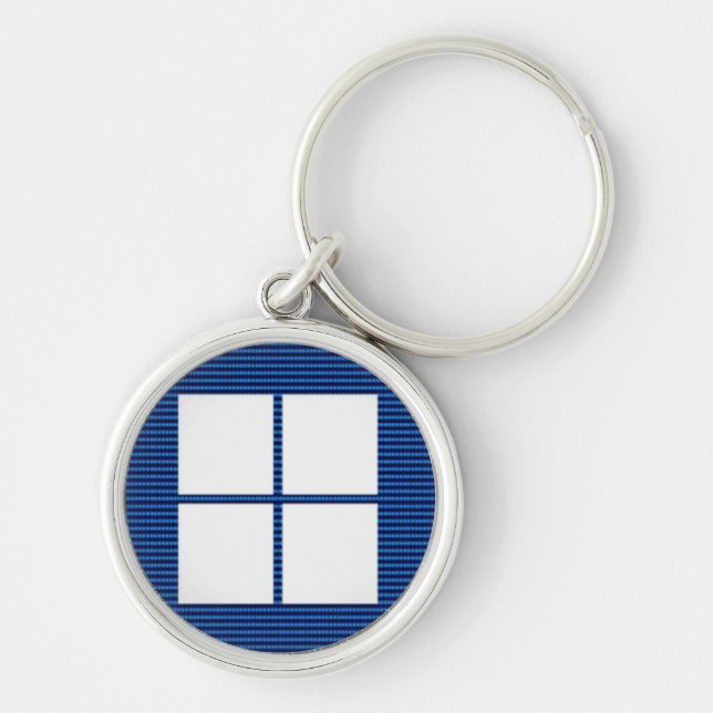 TEXT your SQUARES Template Key Ring (Front)