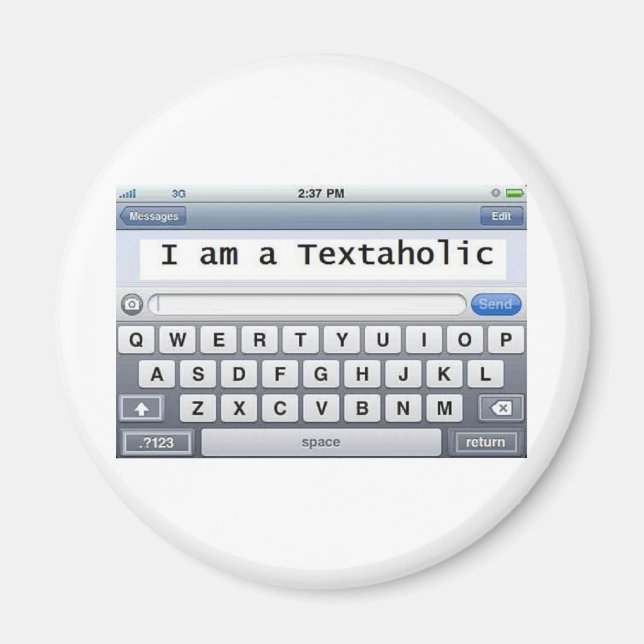 Textaholic Magnet (Front)