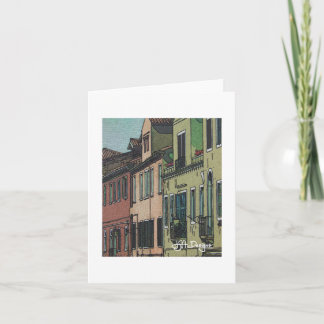 Textile Art Venice Notecard