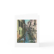 Textile Art Venice Notecard