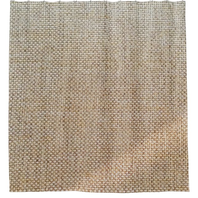 Textile brown background fabric shower curtain (Front)