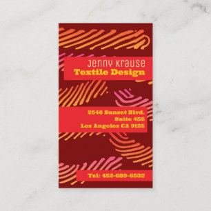 Textile Design Business Card