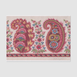 Textile Designs With Paisley Motifs by Anonymous Tissue Paper