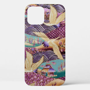 Textile fabric cloth pattern iPhone 12 case