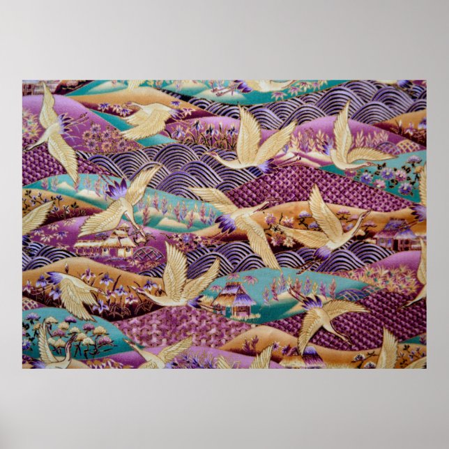 Textile fabric cloth pattern poster (Front)