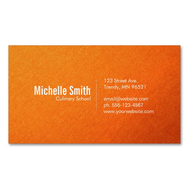 Textile Gradient Magnetic Business Card (Front)