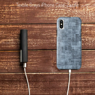 Textile Grays   iPhone X Case