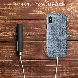 Textile Greys iPhone X Case