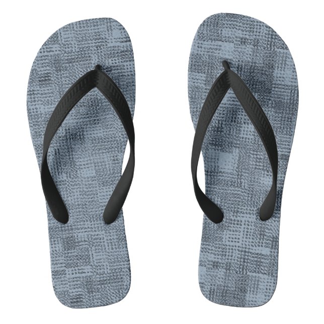 Textile Greys   Flip Flops (Footbed)