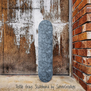 Textile Greys Skateboard