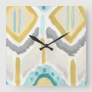 Textile Impression II Square Wall Clock