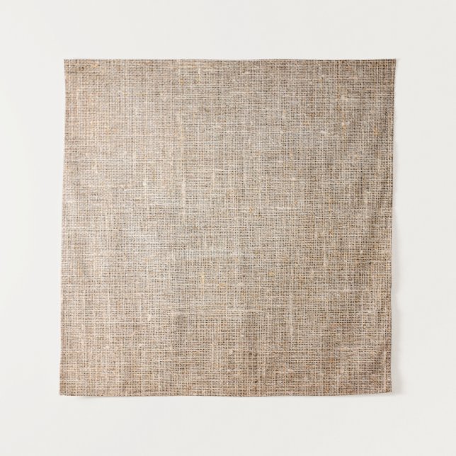 Textile jute brown fabric texture tapestry (Front)