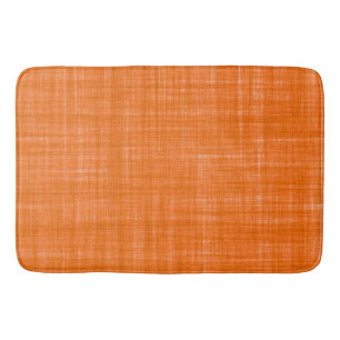 Textile Orange Fabric Photo Bath Mat
