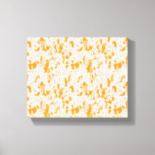 Textile pattern featuring a vibrant orange and gol canvas print