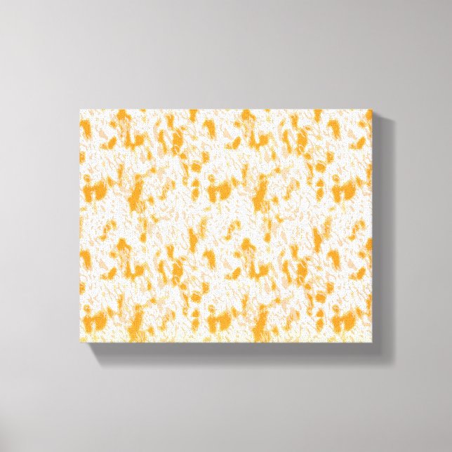 Textile pattern featuring a vibrant orange and gol canvas print (Front)
